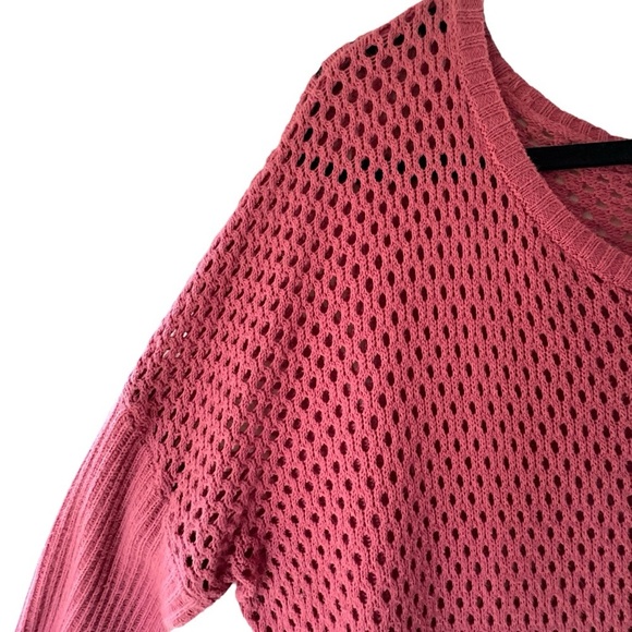 PRANA | PARKER OPEN WEAVE SWEATER ORGANIC COTTON |SIZE: LARGE - Picture 4 of 9